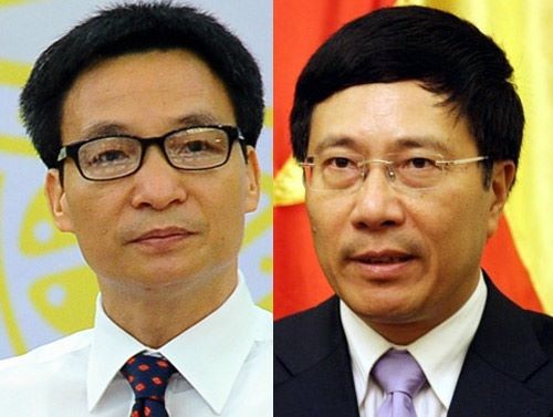 Thủ tướng Nguyễn Tấn Dũng đề nghị Quốc hội xem xét, phê chuẩn ông Vũ Đức Đam và ông Phạm Bình Minh giữ chức Phó Thủ tướng.