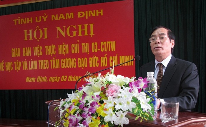 Ông Nguyễn Khắc Hưng, tân Bí thư Tỉnh ủy Nam Định. ảnh: Mạnh Quân.