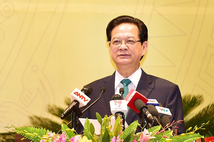Thủ tướng Nguyễn Tấn Dũng phát biểu chỉ đạo đại hội. ảnh: VGP.