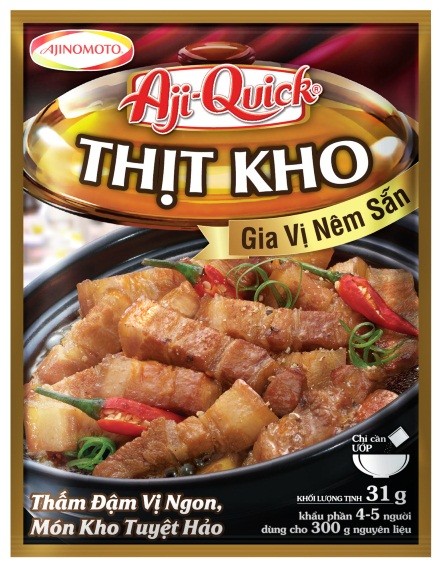 Ajnomoto Việt Nam ra mắt sản phẩm gia vị nêm sẵn Aji-Quick món kho.