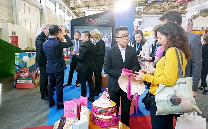 Gian hàng của Cocobay tại ITB Berlin thu hút hàng ngàn lượt khách quốc tế mỗi ngày.