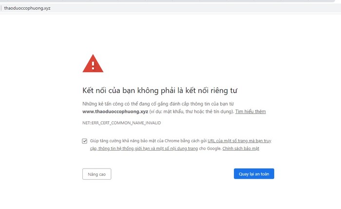 Sau khi bị phát hiện, website này đã ngừng hoạt động.