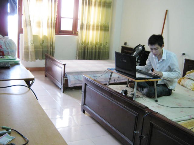 Phòng chất lượng cao của sinh viên nam ĐH Công nghiệp Hà Nội
