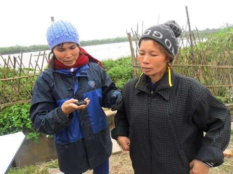 Chị Hiền cho biết, hai chị đã đưa đại diện của Văn phòng LS. Hồng Bách và cộng sự tới hiện trường để đo đạc, nắm tình hình phục vụ vụ án hủy hoại tài sản công dân.