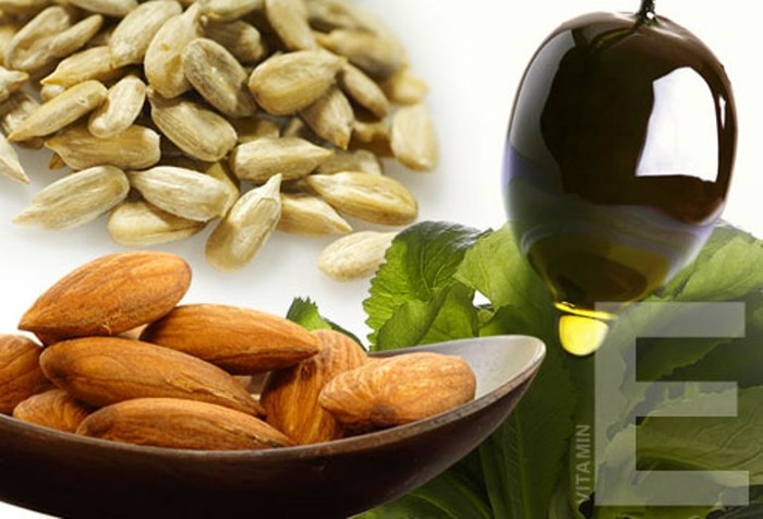 7. Vitamin E: Đây là một loại chất chống ôxy hóa có thể giúp bảo vệ da khỏi tác hại của ánh nắng Mặt trời. Vitamin E cũng có tác dụng chống viêm nhiễm và tăng cường hệ miễn dịch. Bạn có thể tìm thấy vitamin E trong dầu của các loại rau, hạt, ô liu, măng tây,...