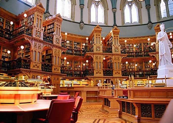 Thư viện Quốc hội Ottawa, Canada. Ảnh: Tuxboard.