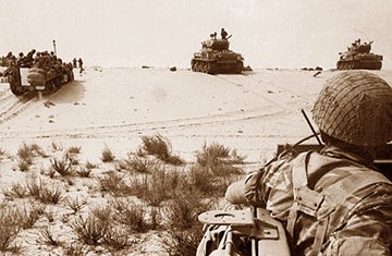 Cuộc chiến Sáu ngày xảy ra, từ ngày 6 tháng 6 năm 1967, Israel đã chiếm Bờ Tây, Dải Gaza, bán đảo Sinai và cao nguyên Golan.
