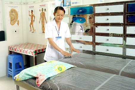 Trạm y tế phường Tam Hiệp, nơi sẽ tổ chức thí điểm cai nghiện ma túy tại cộng đồng.