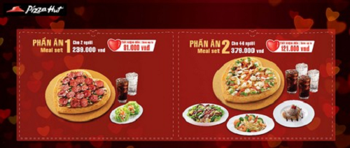 Pizza Hut dành tặng 4 cặp vé trị giá 50 triệu đồng du lịch Hàn Quốc cho khách hàng nhân ngày Valentine.