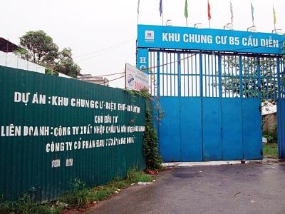 Dự án B5 Cầu Diễn đã bán hết mà chưa triển khai đã bị cơ quan chức năng điều tra.