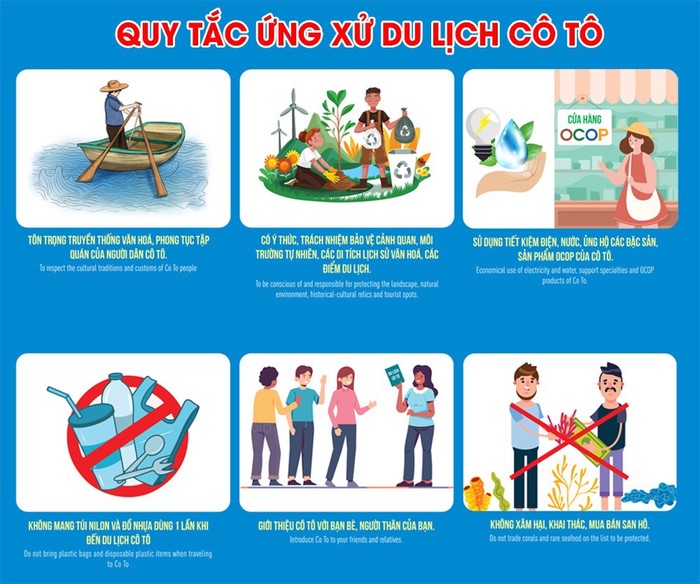 Huyện Cô Tô ban hành bộ quy tắc ứng xử du lịch