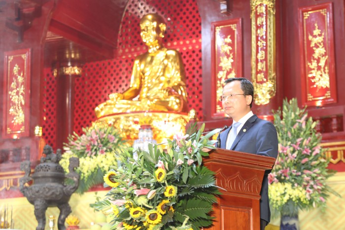Ông Cao Tường Huy - Quyền Chủ tịch Uỷ ban nhân dân tỉnh Quảng Ninh phát biểu tại buổi lễ (Ảnh: Đỗ Phương)