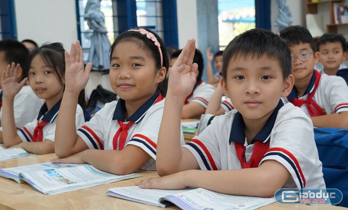 Mỗi tiết học đối với học sinh Trường Tiểu học Nguyễn Bá Ngọc là một trải nghiệm hạnh phúc (Ảnh: Phạm Linh)