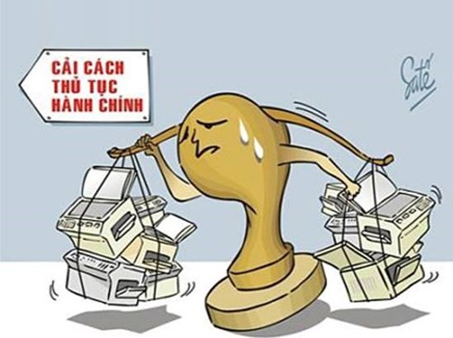 Cải cách thủ tục hành chính. Ảnh minh họa của Satế.