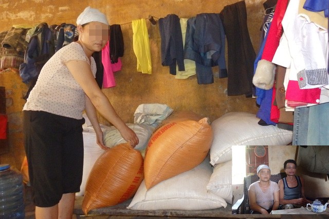 Vợ chồng anh Lê Hồng D và chị Lê Thị L gắng gượng vượt qua bệnh tật nuôi các con.