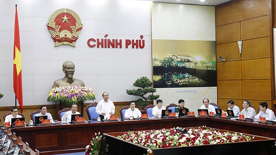 Họp Chính phủ (ảnh đăng trên Báo Công lý).