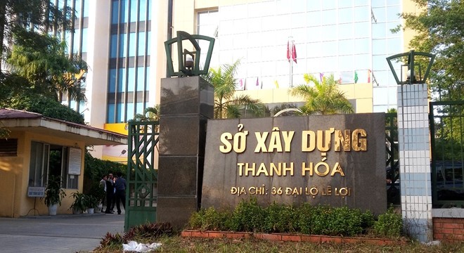 Trụ sở Sở Xây dựng Thanh Hóa (ảnh Báo Tin tức).