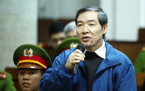 Bị cáo Dương Chí Dũng tại phiên toà phúc thẩm năm 2014 (ảnh: VOV).