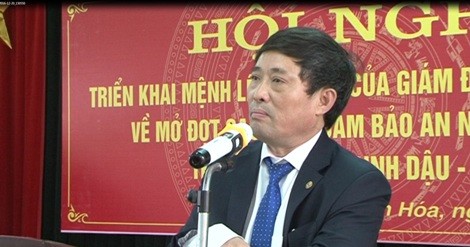 Ông Đào Trọng Quy, nguyên Chủ tịch Ủy ban nhân dân thành phố Thanh Hóa. Ảnh tư liệu của truyền hình thành phố Thanh Hóa.