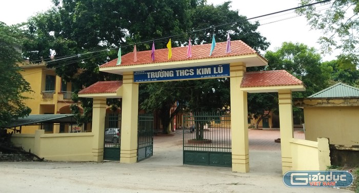 Trường trung học cơ sở Kim Lũ, Sóc Sơn, Hà Nội. Ảnh của Thiên Minh/giaoduc.net.vn.