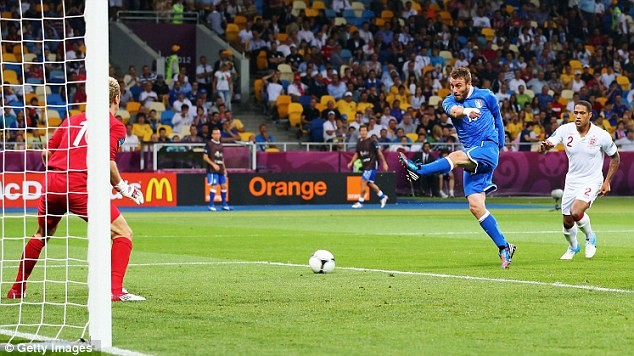 De Rossi tiếp tục bỏ lỡ cơ hội ở đầu hiệp 2.