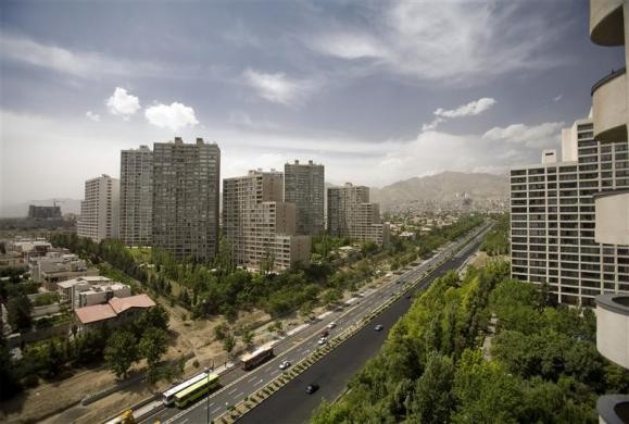 Góc nhìn thủ đô Tehran từ trên cao.