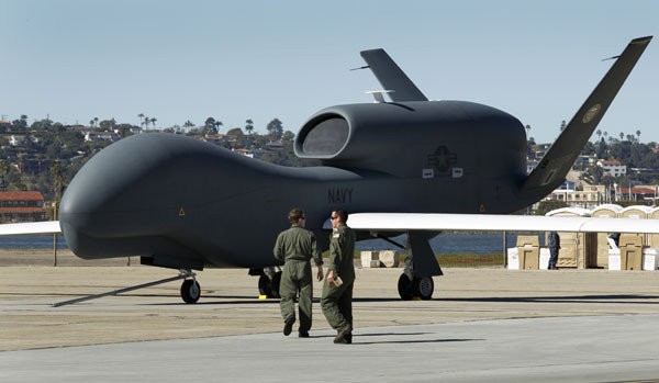 Máy bay không người lái RQ-4 Global Hawk của Mỹ.