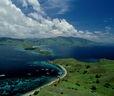 7. Đảo Komodo (Indonesia) là một trong số khoảng 17.508 đảo của Indonesia với diện tích khoảng 390 km² và trên 2.000 người sinh sống.