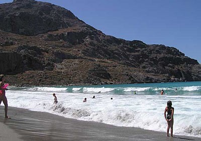 Plakias Beach nằm ở phía Tây Nam Hy Lạp.
