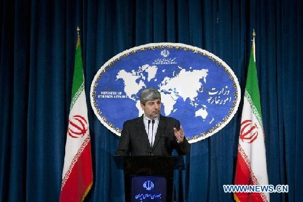 Phát ngôn viên Bộ Ngoại giao Iran Ramin Mehmanparast tại cuộc họp báo ở Tehran hôm 22/11