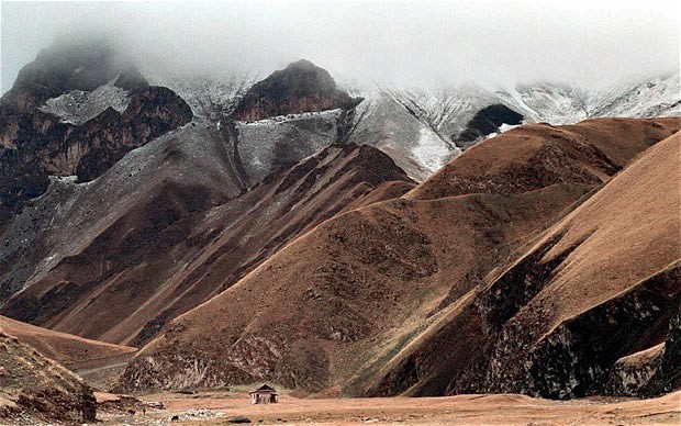 Khu vực biên giới miền núi của Kyrgyzstan. Ảnh AP