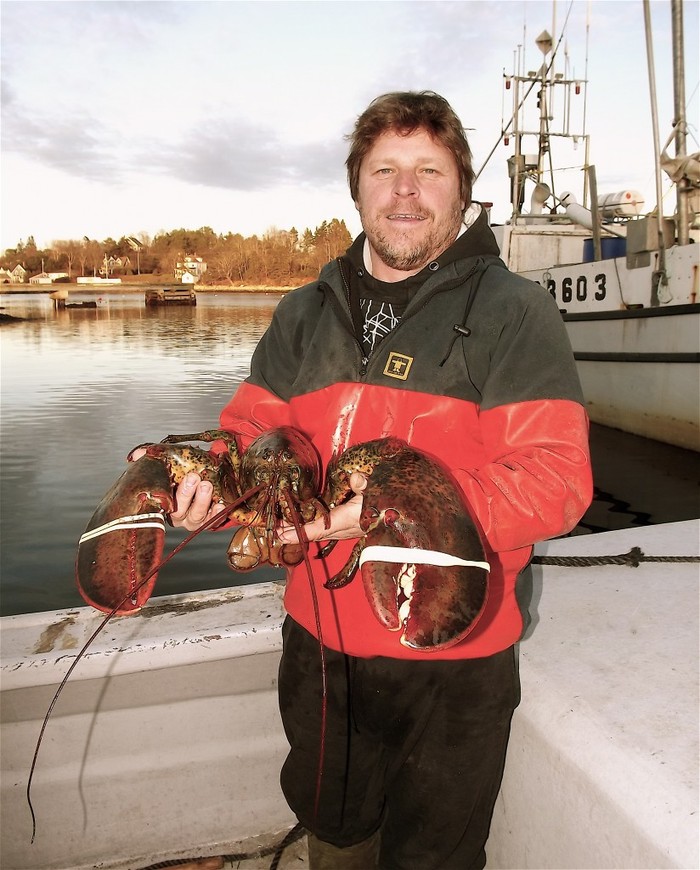 Con tôm hùm nặng 8.5 kg được ngư dân tên là Blaine Bond bắt trong tháng 12/2011