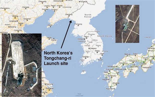 Bệ phóng tên lửa Tongchang-ri của Triều Tiên.