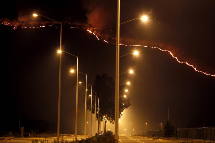 Một đám cháy rừng ở Guadalajara, Mexico ngày 24/4.