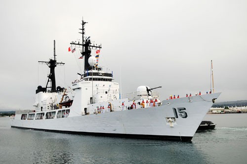 Một tàu chiến của Hải quân Philippines.
