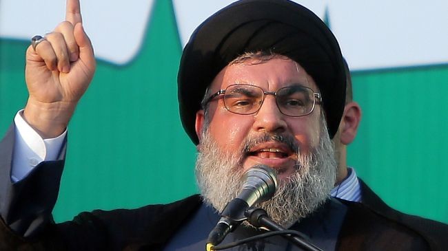Thủ lĩnh Hezbollah Seyyed Hassan Nasralla.