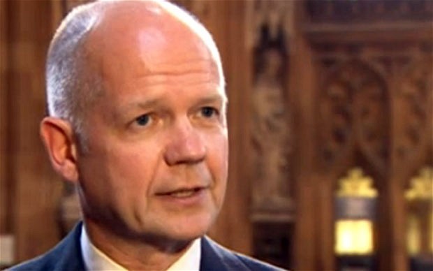 Ngoại trưởng Anh William Hague.