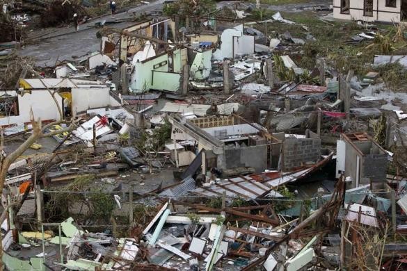 Lượng lớn nhà bị sập do bão ở Tacloban
