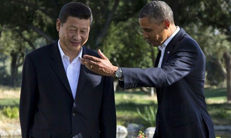 Chủ tịch Trung Quốc Tập Cận Bình và Tổng thống Mỹ Barack Obama tại Mỹ.