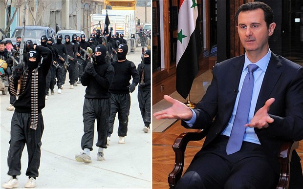 Assad bị cáo buộc tài trợ cho phiến quân liên kết với al-Qaeda tại Syria.