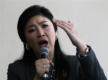 Thủ tướng Thái Lan Yingluck Shinawatra.