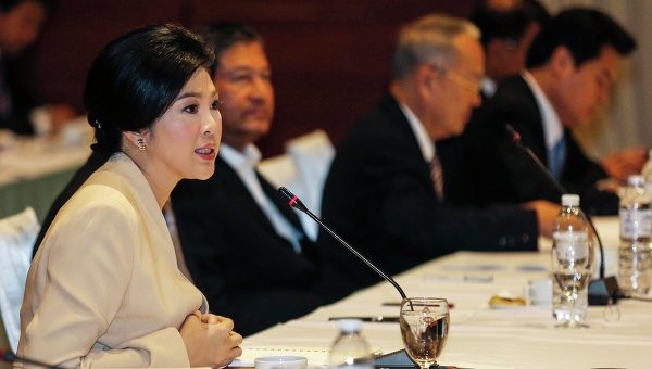 Thủ tướng Thái Lan Yingluck Shinawatra.