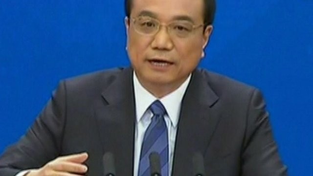 Thủ tướng Trung Quốc Lý Khắc Cường phát biểu tại phiên họp quốc hội thường niên của Trung Quốc hôm 13.3