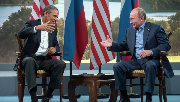 Tổng thống Mỹ Barack Obama và Tổng thống Nga Vladimir Putin.