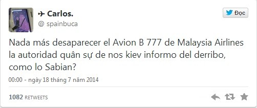 Nghi vấn được Carlos viết trên Twitter cá nhân.