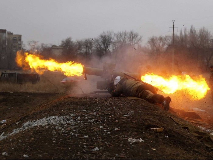 Chiến sự ở khu vực Donbass.