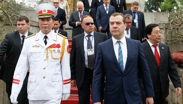 Thủ tướng Nga Dmitry Medvedev thăm Việt Nam từ ngày 6-7/4.