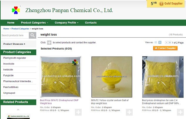 Thuốc giảm cân độc hại được rao bán trên trang web ở Trung Quốc cho các khách hàng nước ngoài.