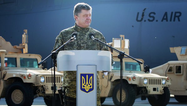 Tổng thống Ukraine Petro Poroshenko. Ảnh Rian.