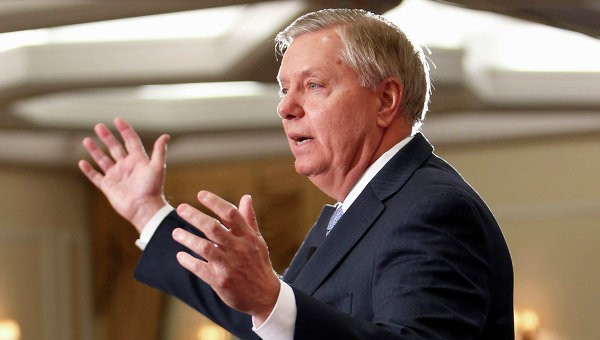 Ứng viên Tổng thống Mỹ, Thượng nghị sĩ đảng Cộng hòa Lindsey Graham. Ảnh Rian.